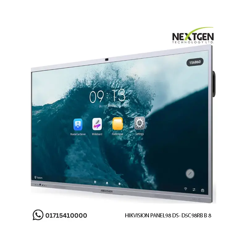 Hikvision DS-D5C98RB/B 98-inch UHD 4K 8GB RAM 128GB ROM Interactive Flat Panel Display With Camera
